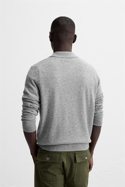 WOOL - CASHMERE KNIT POLO SHIRT - Zara фото 12