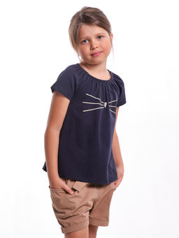 Футболка для девочки UD 0803 кофе - Mini maxi фото 7