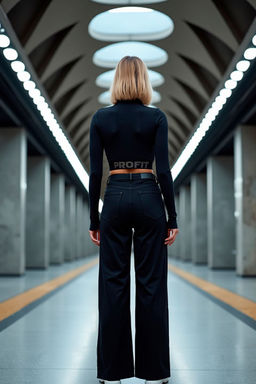 Спортивный топ на молнии, черный bl.060.001 - Profit фото 5