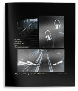 Тетрадь 48 л. А5 клетка, на скрепке, офсет Schoolformat МОЙ КОЛЛАЖ мелованный картон, твин-лак - Buro фото 3