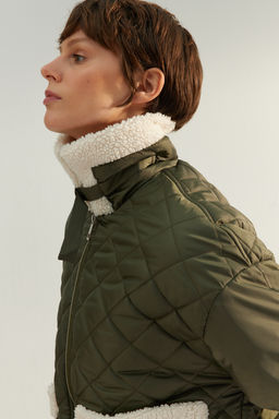 TRENDYOLMILLA Haki Kapitone Pelus Detayl? Mont TWOAW24MO00310 фото 3