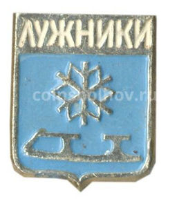 Значок Лужники  коньки