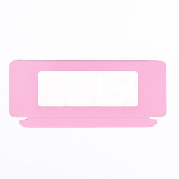 Цена за 5 шт. Подарочная коробка под плитку шоколада, с окном, розовая, 17×8×1.4 см