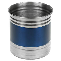 Банка для сыпучих продуктов из нержавеющей стали 0,7л, д10см, h10,5см, крышка пластмассовая с пароотводом, цветной корпус, синий, в коробке (Китай) - Домашняя мода фото 2