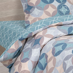 Постельное белье Куба (поплин DE LUXE) 1,5 сп./Пододеяльник: 1 шт. - 215*145; Простыня: 1 шт. - 215*150; Наволочка: 2 шт. - 70*70; DE LUXE - Артпостель фото 3