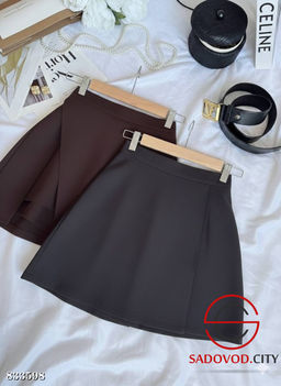 Юбка шорты женские на молнии