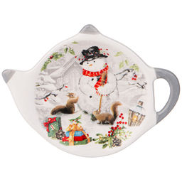 ПОДСТАВКА ПОД ЧАЙНЫЕ ПАКЕТИКИ AGNESS С НОВЫМ ГОДОМ! 12*8,5*1,5 СМ