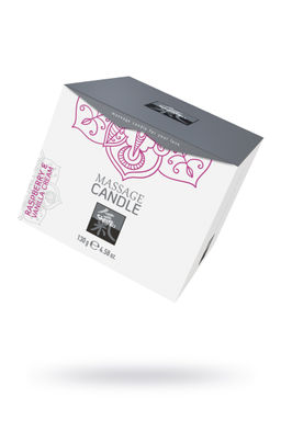 Массажная свеча HOT Shiatsu с ароматом малины и ванильным кремом, мл