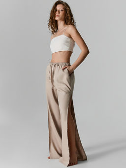 Брюки домашние женские с боковыми высокими разрезами - Mark formelle фото 2