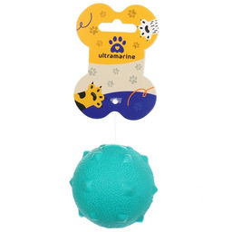 Цена за 4 шт. Игрушка - мячик для собак средних, мелких и крупных пород "ИГРУЛИК для Бро", лапки, цвет голубой, d-6см (лейбл)