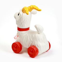Каталка детская «Козлик» на верёвочке