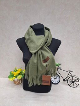 Мягкий палантин из кашемира, цвет зеленый