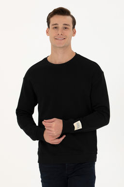 Erkek Siyah Sweatshirt