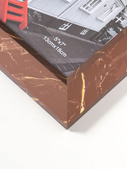 Фоторамка пластик 13х18 см "Гедеон" шоколад с золотом 24х19х2 см