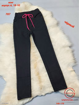 Детские брюки-джинсы с начёсом