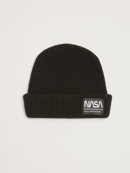 Мужская трикотажная шапка с принтом Nasa