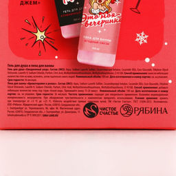 Подарочный набор новогодний Сладкого праздника, гель для душа, пена для ванны, 2?100 мл, Чистое счастье