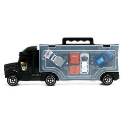 Автовоз детский с набором машинок, 4 шт., цвет МИКС