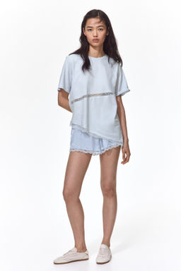 Camiseta con ribete de encaje - H&m фото 8