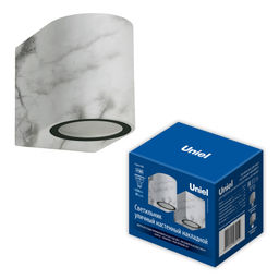 UUL-P51A 6W/GU10 IP65 MARBLE Светильник уличный, под лампу GU10. Архитектурный накладной. Цвет корпуса мрамор. TM Uniel