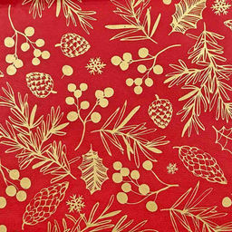 Цена за 1 шт. Набор ErichKrause Decor 4 листа упаковочной бумаги тишью Плоды леса 50х70см