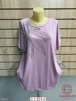 Футболка женская со стразами