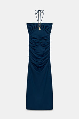 VESTIDO MIDI CUT OUT POLIAMIDA / Marino - Zara фото 6