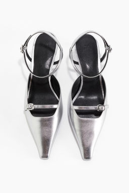 Sandalias de tac?n con puntera fina - H&m фото 7
