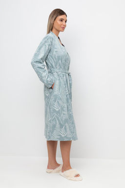 Е 50005/24/пыльно-голубой,лесной гербарий халат жен