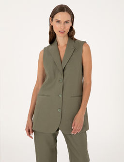 Haki Regular Fit Yelek