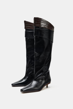 LIMITED EDITION LEATHER KNEE-HIGH BOOTS