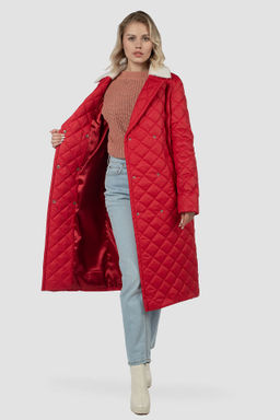 01-12028 Пальто женское демисезонное (пояс) - El podio фото 2