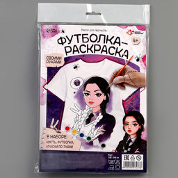Набор для творчества футболка-раскраска Мрачные истории, размер 140-146 см - Школа талантов фото 8