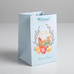 Цена за 3 шт. Пакет подарочный, упаковка «Светлой Пасхи», 10×16×10 см