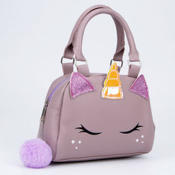 Сумка детская Единорог на молнии, цвет сиреневый - NAZAMOK KIDS фото 3