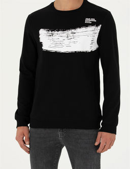 Siyah Regular Fit Sweatshirt - Pierre cardin фото 6