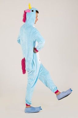 Пижама кигуруми голубой Единорог