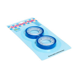 Набор 2 штуки, клейкая лента текстовыделительная (отклеиваемая) 75 мм х 10м, синий - Calligrata фото 2