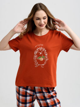 100% хлопок Пижама женская Ежик - Оптима фото 5