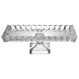 БЛЮДО СЕРВИРОВОЧНОЕ CRYSTALITY НА НОЖКЕ 28,5*15*9 СМ