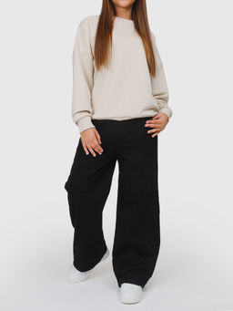 Джинсы-трубы утеплённые для девочек - СИНЯЯ МОДА фото 7