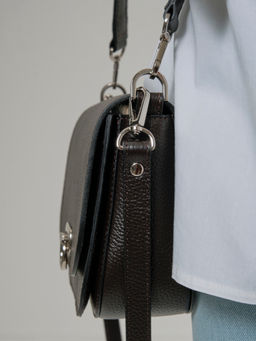 Сумка кожаная Azaro 30741 темно-коричневый