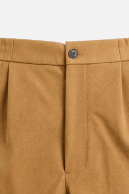 FAUX SUEDE PLEATED BERMUDA SHORTS - Zara фото 10