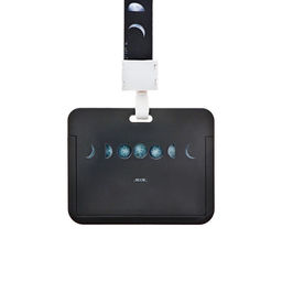 Бейдж горизонтальный, внешний, 100 х 80мм, внутренний 52 х 82мм, лента 42 см, Луна - Calligrata фото 2