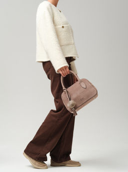 Замшевая сумка Polly DBR 31348 капучино  фото 9