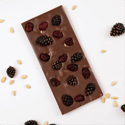 Шоколад Молочный с сосновыми шишками, цельным кедровым орехом и цукатом клюквы - Абаканские Сласти фото 2
