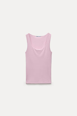 POLYAMIDE TOP WITH WIDE STRAPS - Zara фото 11