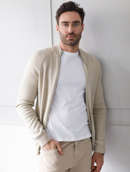 VILATTE / Джемпер тонкой вязки из хлопка на молни  фото 10