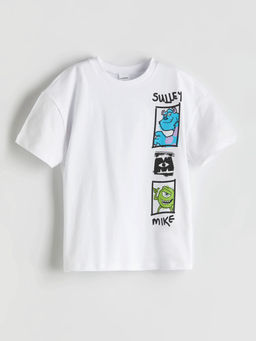 Monsters Bask?l? Erkek ?ocuk Penye Ti??rt