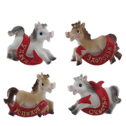 Магнит "Лошадка", L6,5 W2 H5 см, 4в.